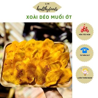 Xoài sấy dẻo muối ớt loại 1, ăn vặt siêu ngon, chua chua ngọt ngọt cay cay