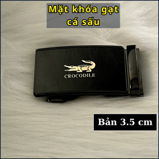 Mặt thắt lưng nam cá sấu cao cấp - Đầu khóa gạt cá sấu dành cho dây thắt lưng tự động bản 3.5 cm