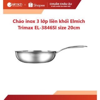 Chảo inox 3 lớp liền khối Elmich Trimax EL-3846SI size 20cm