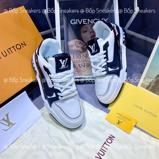 Giày thể thao LV TRAINER x N_IKE  ĐEN TRẮNG.