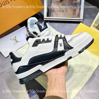 Giày thể thao LV TRAINER x N_IKE  ĐEN TRẮNG.