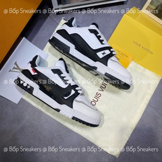 Giày thể thao LV TRAINER x N_IKE  ĐEN TRẮNG.