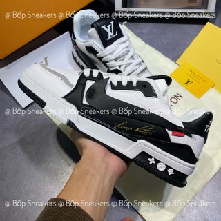 Giày thể thao LV TRAINER x N_IKE  ĐEN TRẮNG.