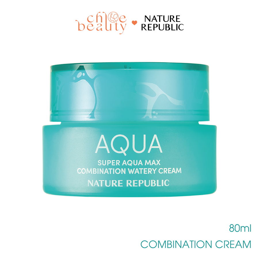 Kem dưỡng ẩm nước biển sâu cho da hỗn hợp NATURE REPUBLIC Super Aqua Max Combination Watery Cream 80ml