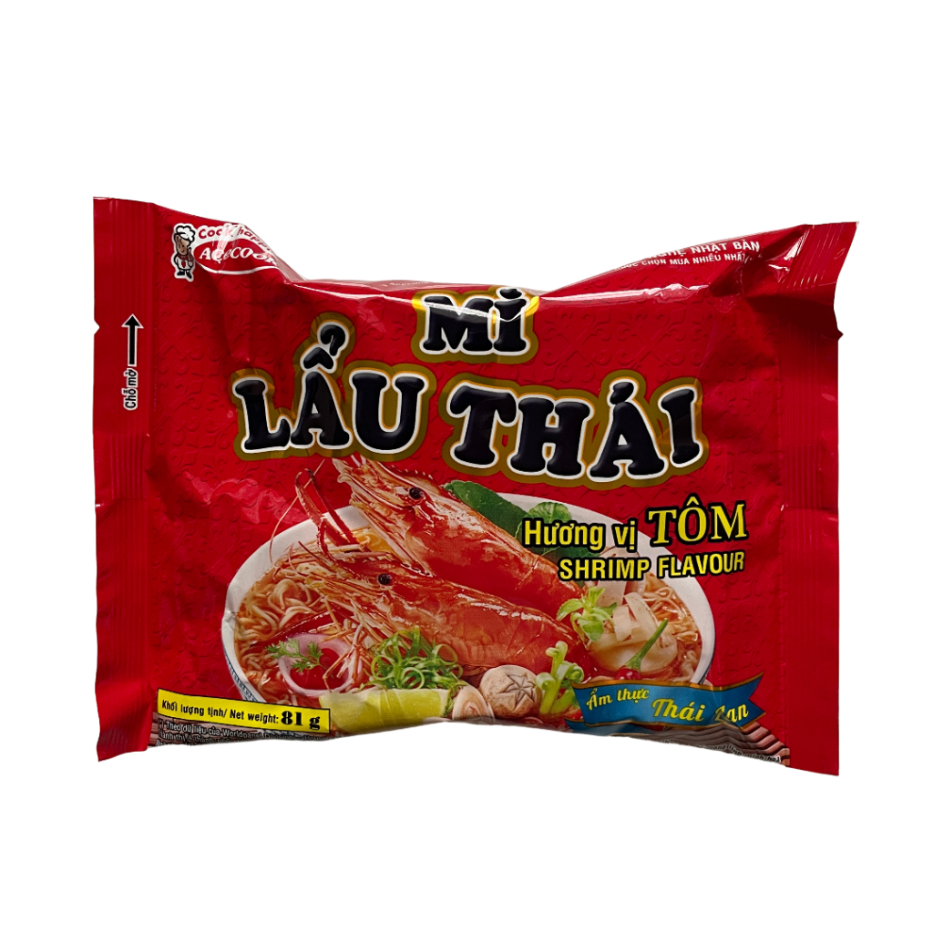 Lẻ 1 Gói Mì Lẩu Thái Tôm Acecook Gói 81G