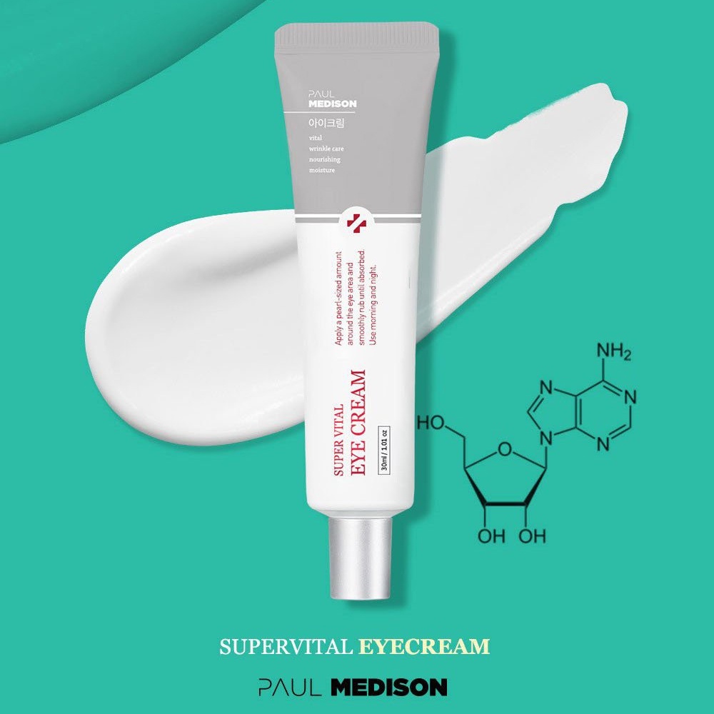 [Bill Hàn] Kem Dưỡng Bọng Mắt, Nhăn Thâm Paul Medison Super Vital Eye Cream 30ml