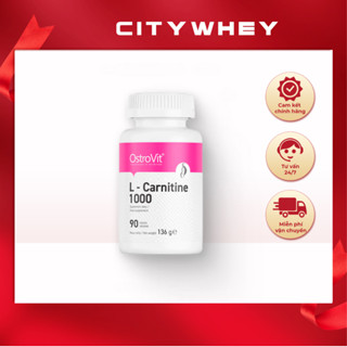 OSTROVIT L-CARNITINE1000 90 VIÊN , FAT BURNER VIÊN UỐNG GIẢM CÂN NGĂN CHẶN CHẤT BÉO - HÀNG BALAN