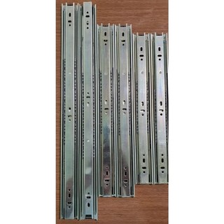 Bộ 2 thanh ray trượt ngăn kéo hộc tủ - Ray trượt 3 bi 3 tầng ngăn kéo tủ bản rộng 42mm dày 11mm