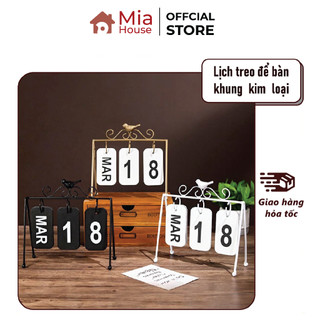 Lịch treo để bàn khung kim loại