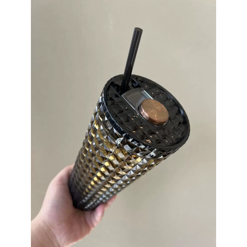 Độc lạ ly Starbucks đen vàng, nam nữ đều xài được, thích hợp làm quà tặng