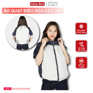 [RẺ VÔ ĐỊCH] Áo quạt điều hòa Nhật Bản cộc tay SafeMall, áo quạt gió thoải mái thoáng mát - Hàng Chính Hãng SafeMall