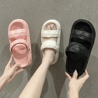 Dép sandal bện cao, SAKI, dép quai ngang nữ, xăng - đang đi học đế cao 5cm , chọn chuẩn size
