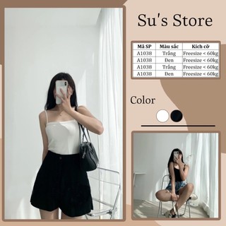 Áo Hai Dây Thun Trơn A1038 Susstore Top Women
