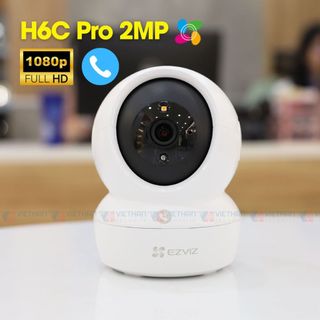Camera wifi ezviz cs-h6c pro 2mp, ip wifi trong nhà, quay quét, thoại 2 chiều, màu ban đêm