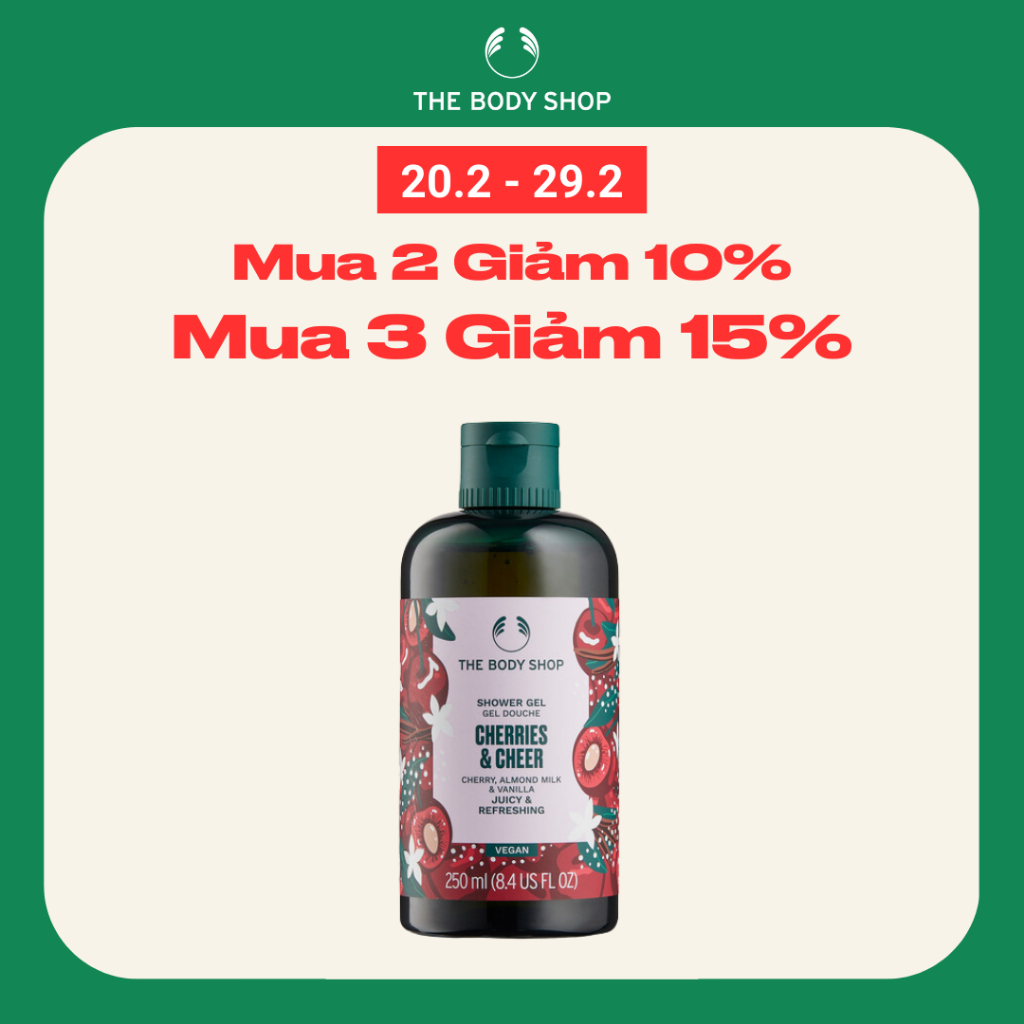 [LIMITED EDITION] Sữa tắm The Body Shop SHOWER GEL CHERRY 250ML