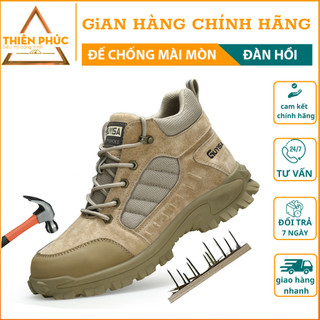  Giày bảo hộ lao động đi công trình Guyisa cổ cao 