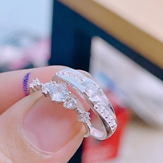 Nhẫn đôi nhẫn cặp bạc Bibi, Nhẫn đôi bạc thật cao cấp Bibi silver