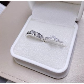 Nhẫn đôi nhẫn cặp bạc Bibi, Nhẫn đôi bạc thật cao cấp Bibi silver