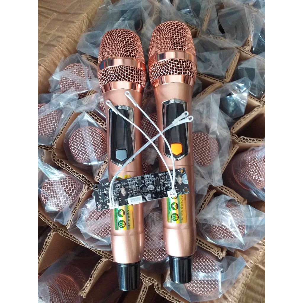 Micro Loa Kéo 2 Tay Micro Kèm Bo Mạch Mic - chống hú-Hàng chuôi Nhôm Cao Cấp