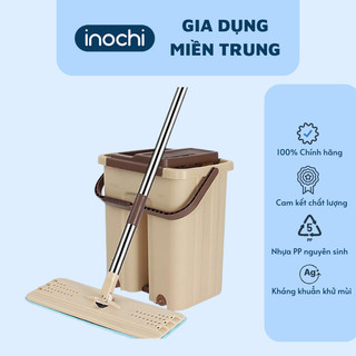 Bộ cây lau nhà thông minh kèm thùng vắt 2 ngăn size lớn BH- M200 Inochi