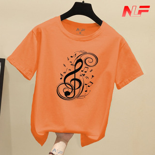 Áo Thun Nữ Tay Ngắn Form Rộng Khóa Sol AT-051 - Trending Xu Hướng - Phù Hợp Mọi Vóc Dáng - NLF Unisex Fashion