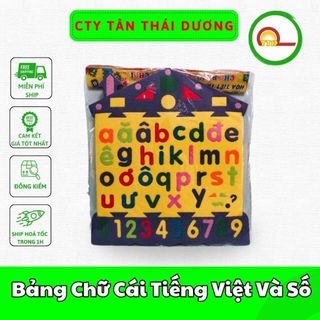 Bảng Chữ Cái Tiếng Việt Và Số Bằng Xốp Nhiều Màu Sắc Dành Cho Trẻ Em