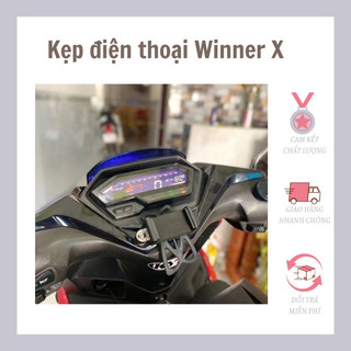 Giá Đỡ Điện Thoại Xe Máy Winner X Xoay 360 độ Ver2,3,4 | Kẹp Điện Xe Máy Winner X Chống Rung Chống Cướp - Chắc chắn