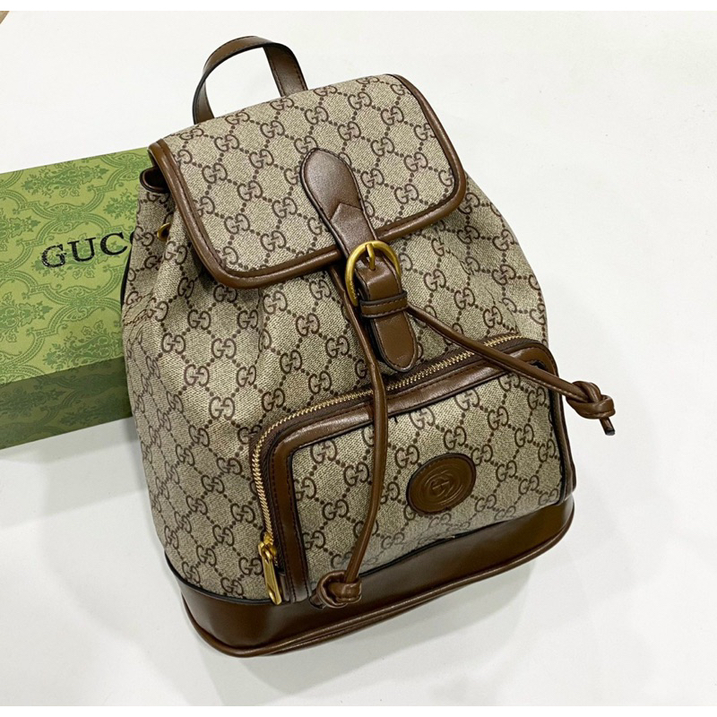 Balo nam nữ unisex bản da thật size 27 đi học du lịch thời trang gucci ophida fullbox hàng sẵn