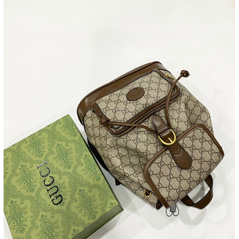 Balo nam nữ unisex bản da thật size 27 đi học du lịch thời trang gucci ophida fullbox hàng sẵn
