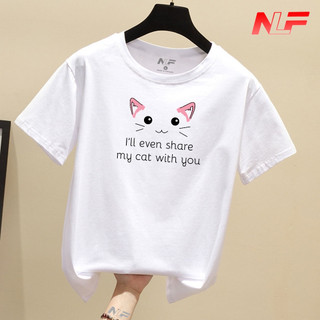 Áo Thun Nữ Tay Ngắn Form Rộng Tai Mèo AT-053 - Phù Hợp Mọi Vóc Dáng - Trending Xu Hướng - NLF Unisex Fashion