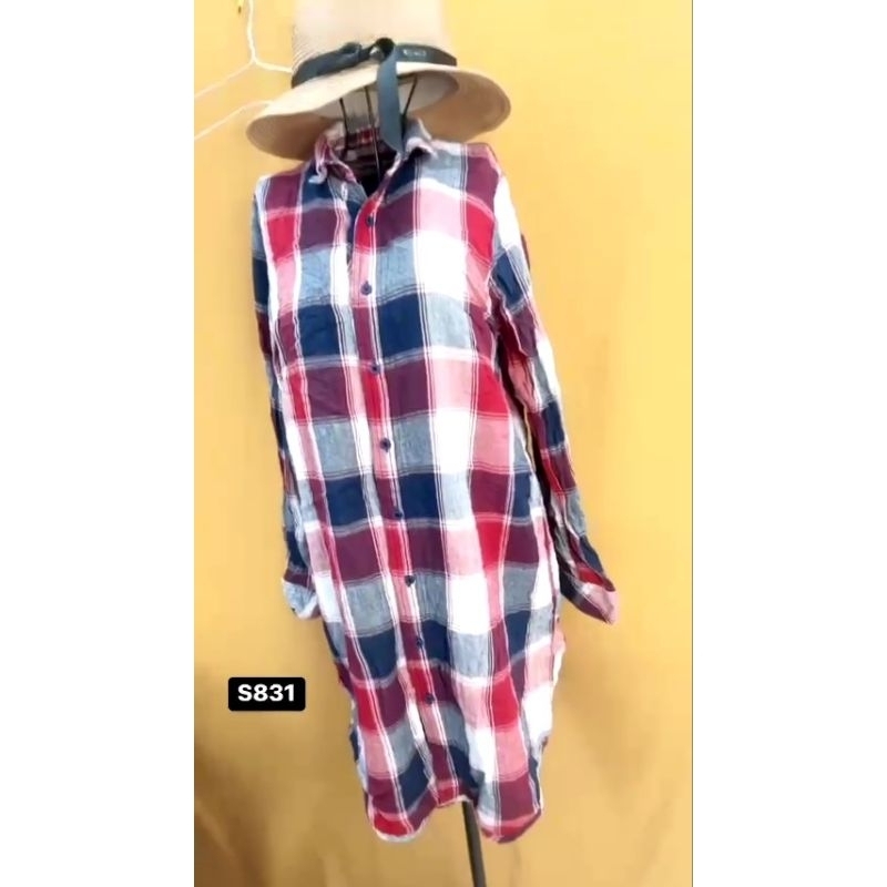 đầm xô kẻ ô size M/L. S831