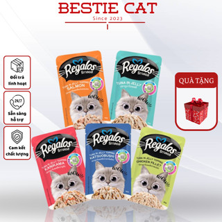 Thức ăn ướt cho mèo - Pate regalos Thái Lan cho mèo lớn và mèo con gói 70g