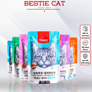 Pate Wanpy thức ăn ướt cho mèo pate mèo gói 80g