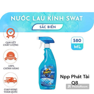 Chai lớn 580ml nước xịt kiếng, nước lau kiếng Swat