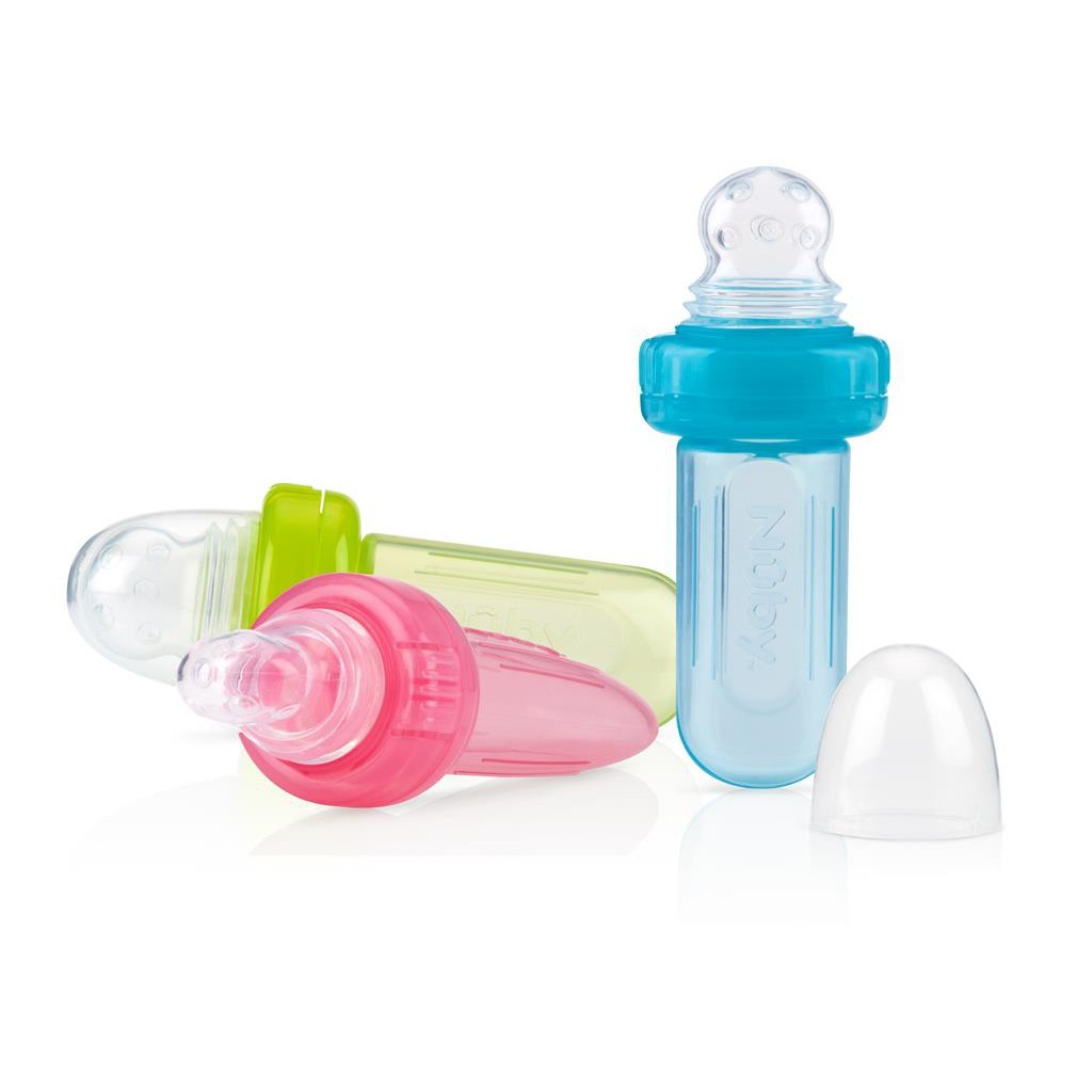 Bình nhai chống hóc Nuby silicon