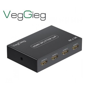 Bộ chia cổng hdmi 1 ra 2, 1 ra 4 veggieg hỗ trợ độ phân giải lên tới 4k * 2k