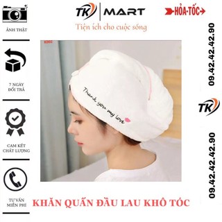 Khăn quấn đầu làm khô tóc siêu thấm hút
