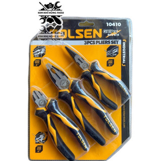 Bộ kìm công nghiệp 3pcs tolsen 10410-thép crv