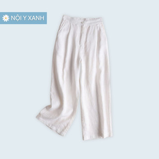 Quần Đũi Nhật Ống Rộng Noiyxanh Quần culottes đũi dáng dài ống rộng siêu Hot dáng suông - cạp chun khoá siêu mát