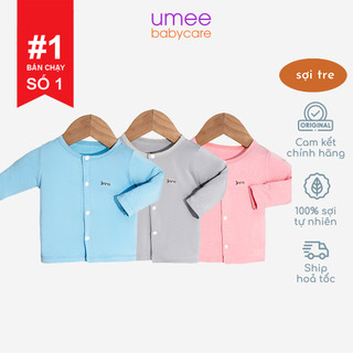 Áo sơ sinh dài tay peptit cài giữa nhiều màu sắc, mềm, mịn, mát, an toàn cho trẻ, size 3-9kg cho bé yêu