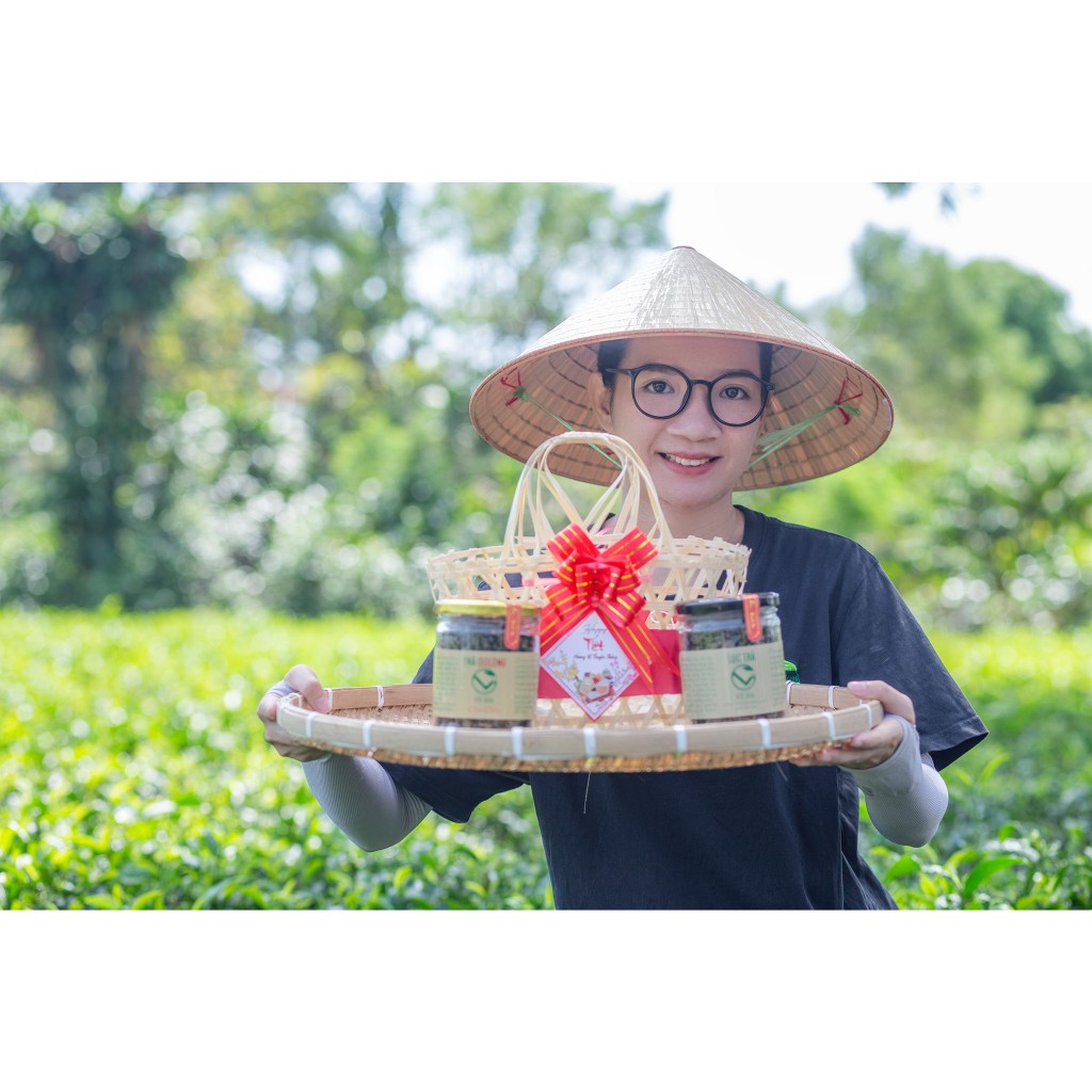 Trà olong (ô long/ oolong) nguyên chất Vũ Gia (400g/hũ) - Trà uống giảm cân an toàn, thanh nhiệt cơ thể, trà olong sữa