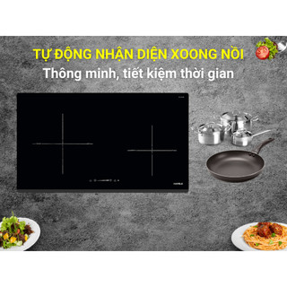 Bếp từ hafele hc-i772d, 536.61.645, hai vùng nấu, mặt kính schott ceran, an toàn khi tràn