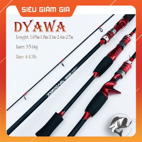 Cần câu lure ngang và đứng DYAWA Tải Tĩnh 3.5kg ( có video test )