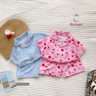 Bộ pijama cotton xước bé gái 80-130