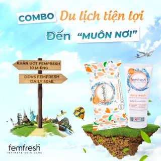 Combo Du Lịch Tiện Lợi Làm Sạch Vùng Kín Thơm Mát và Bảo Vệ Suốt Ngày Dài