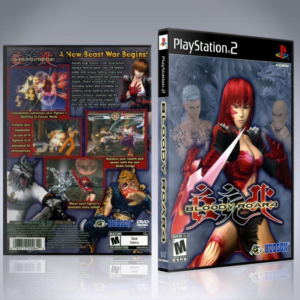 Đĩa game Bloody Roar 4 (Đấu trường thú 4)(Game đối kháng) cho máy game PS2