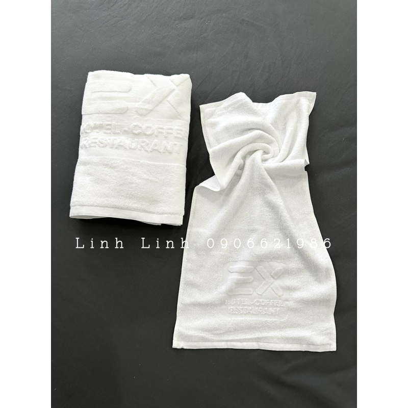 Khăn gội khách sạn (khăn mặt dài) 100% COTTON
