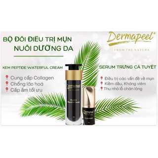 Bộ đôi dưỡng đêm dermapeel+ - da căng bóng - trắng sáng - chống lão hóa - ngừa mụn - mờ thâm hiệu quả