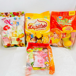 Thạch Long Hải Sữa Chua Natty Trái Cây/  Caramen/ Kimiko Gói 432g