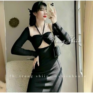 Đầm dài tay dài hở ngực cột dây nhiều kiểu có nhiều màu siêu lạ siêu đẹp